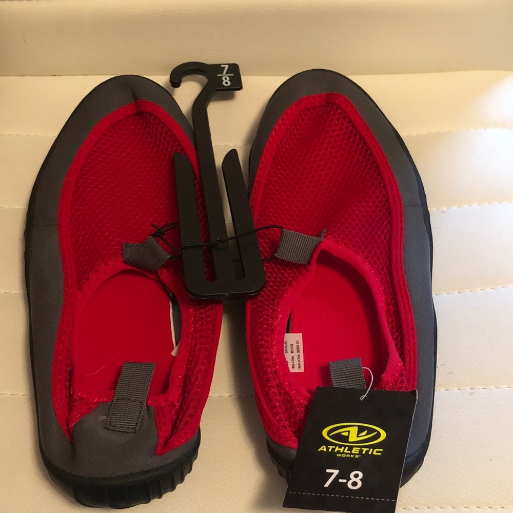 Athletic Works Red and Gray Shoes